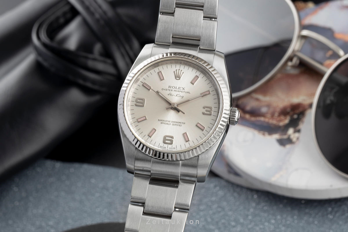Rolex Air King acier / or blanc automatique montre pour hommes 114234  [2605551]