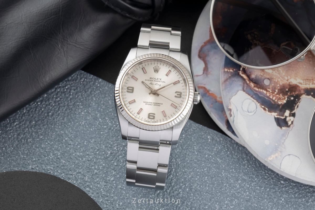 Rolex Air King acier / or blanc automatique montre pour hommes 114234  [2605551]