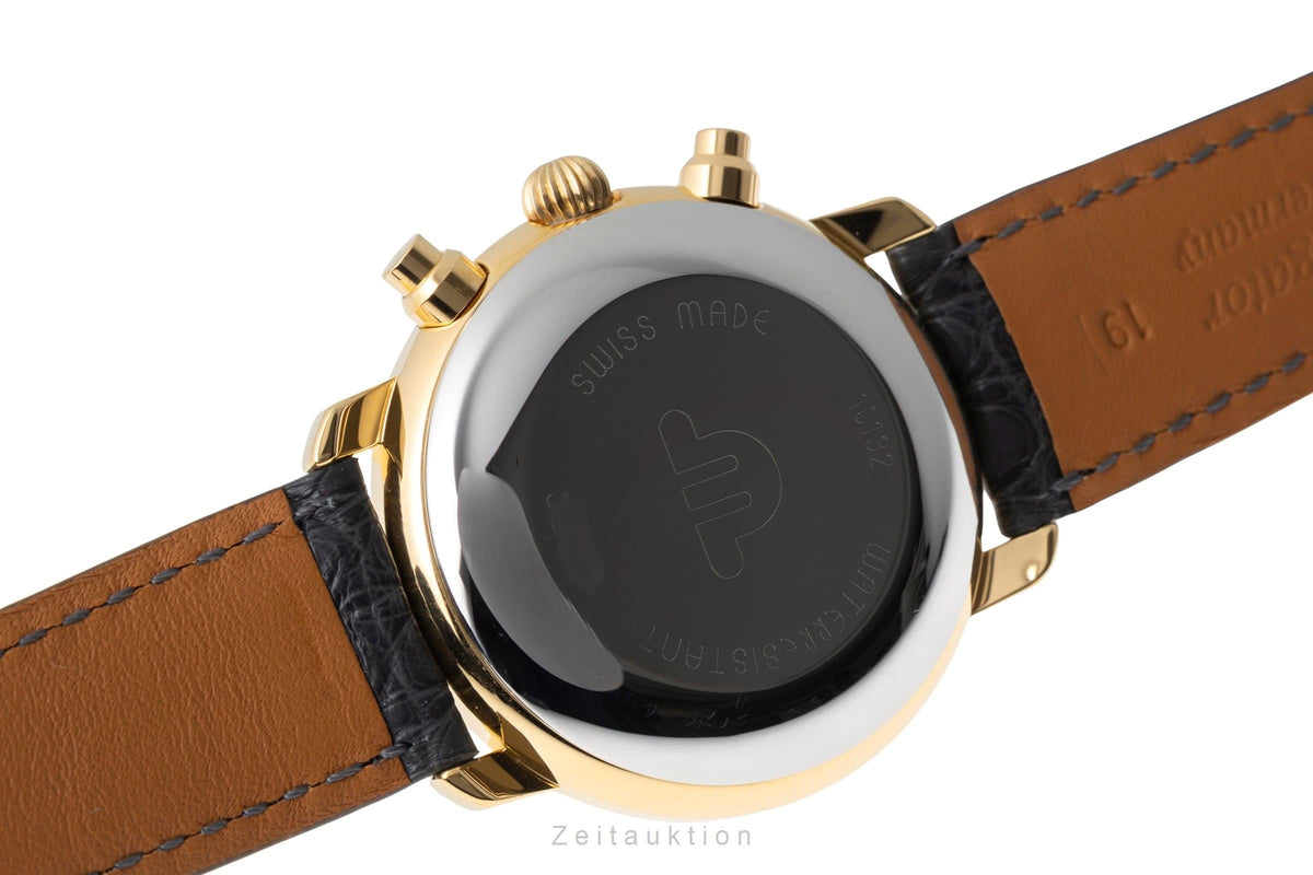 Maurice Lacroix Croneo Chronograph Messing vergoldet Automatik Ref. 39353 Box  [2605554]
