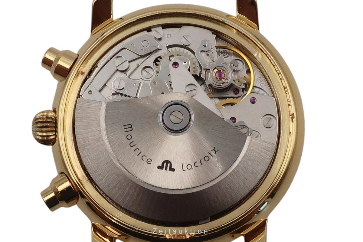 Maurice Lacroix Croneo Chronograph Messing vergoldet Automatik Ref. 39353 Box  [2605554]