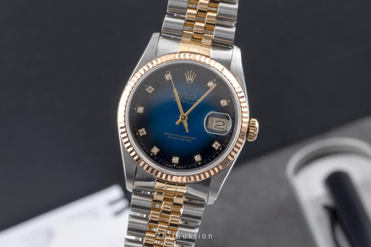 Rolex Datejust acciaio / oro automatismo orologio da uomo 16233  [2605557]