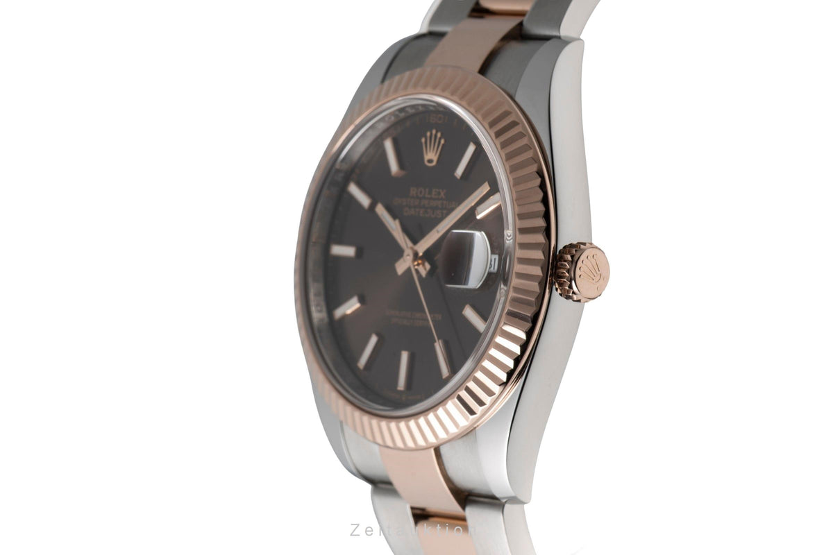 Rolex Datejust 41 Brown Dial Stahl / Roségold Ref. 126331 Box & Papiere 2019 [2605570]