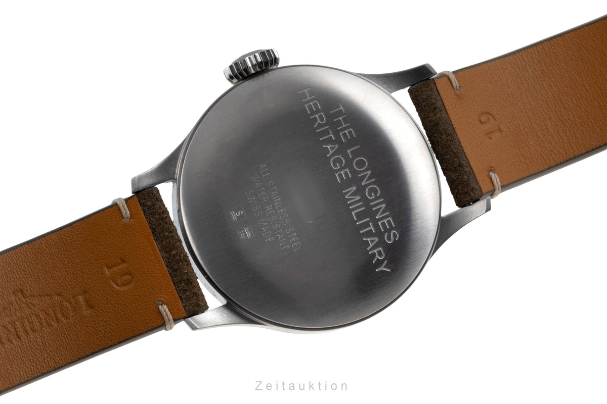 Longines Heritage acero automático reloj para caballeros L2.819.4.93.2 LP: 2600EUR  [2605575]