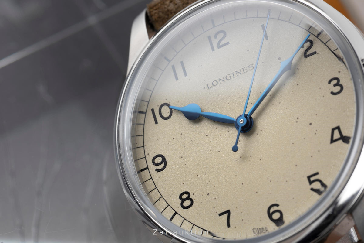 Longines Heritage acero automático reloj para caballeros L2.819.4.93.2 LP: 2600EUR  [2605575]