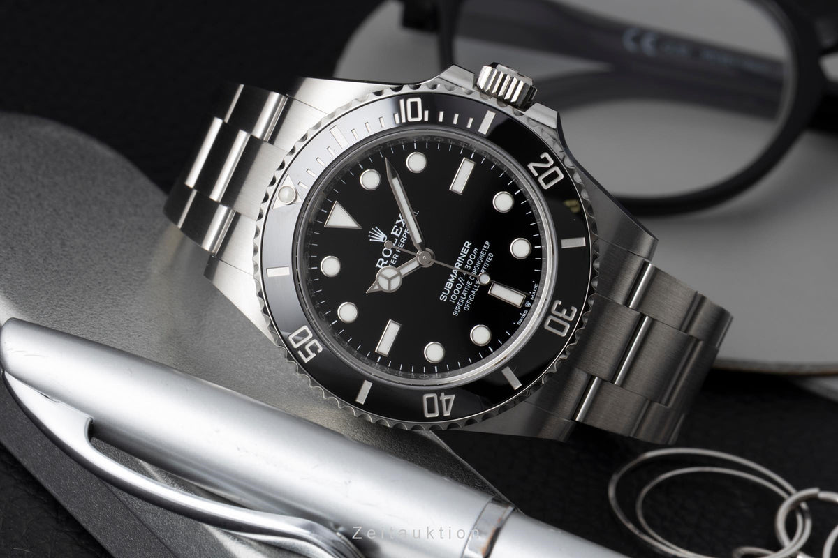 Rolex Submariner No Date Oyster Stahl Automatik Herrenuhr Ref. 124060 Box [2605587]