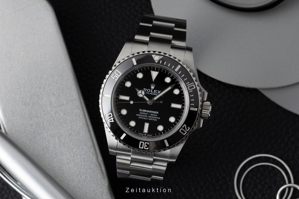 Rolex Submariner No Date Oyster Stahl Automatik Herrenuhr Ref. 124060 Box [2605587]
