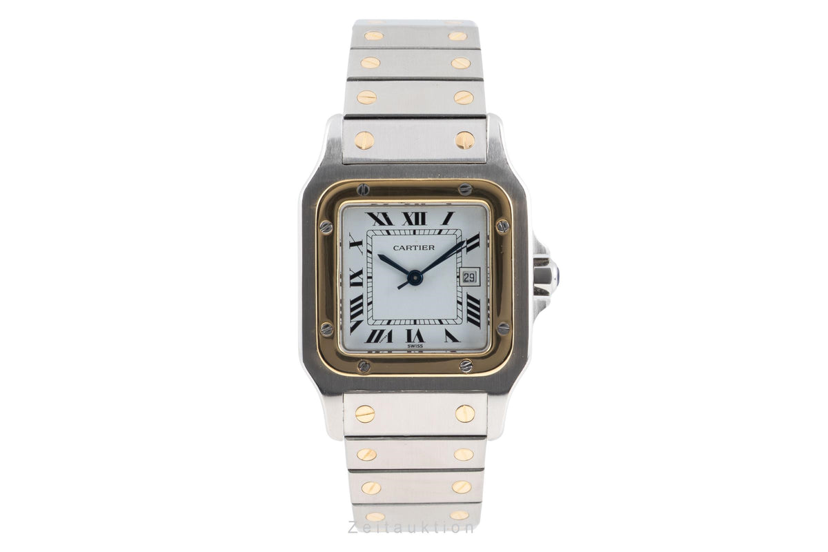 Cartier Santos steel / gold automatic men's watch 2961  [2605594]