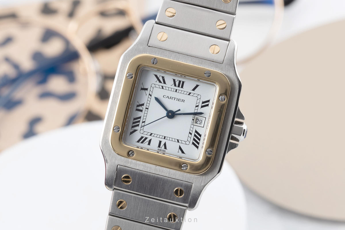 Cartier Santos steel / gold automatic men's watch 2961  [2605594]