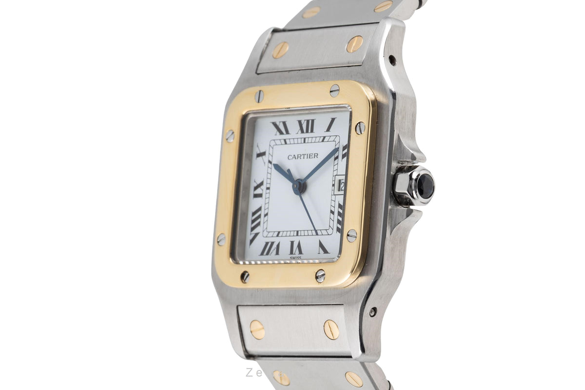 Cartier Santos steel / gold automatic men's watch 2961  [2605594]