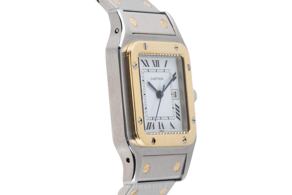 Cartier Santos steel / gold automatic men's watch 2961  [2605594]