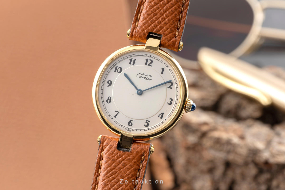 Cartier Vermeil silver-gilt quartz men's watch 590003  [2605595]