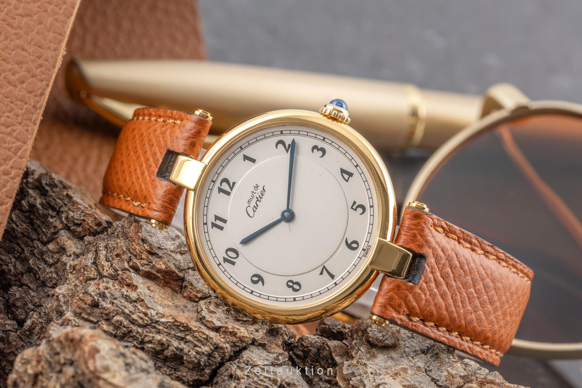 Cartier Vermeil silver-gilt quartz men's watch 590003  [2605595]