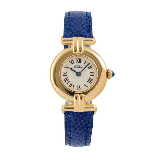 Cartier Vermeil argento dorato quarzo orologio da donna 590002  [2605597]