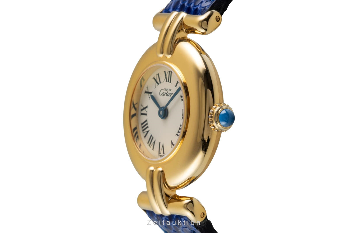 Cartier Vermeil argento dorato quarzo orologio da donna 590002  [2605597]