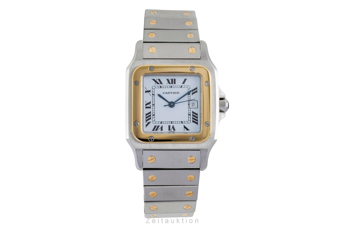 Cartier Santos steel / gold automatic men's watch 2961  [2605598]