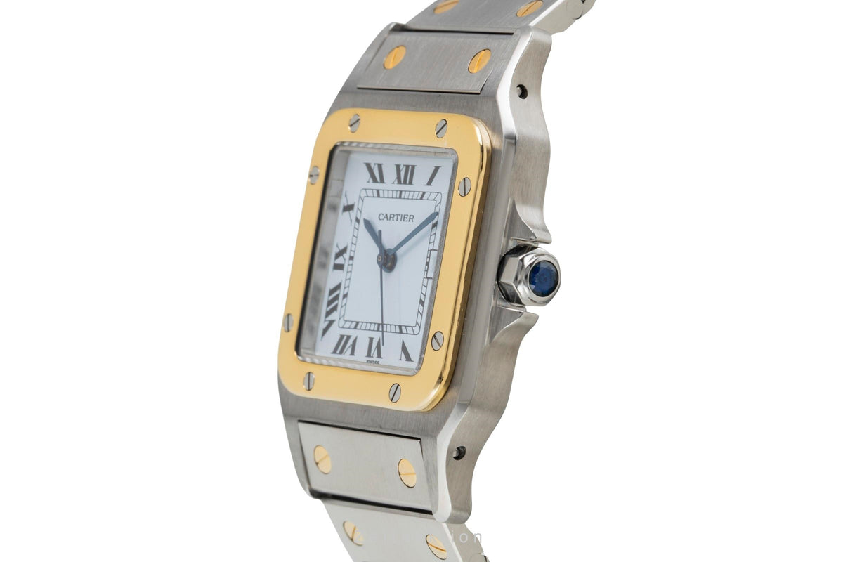 Cartier Santos steel / gold automatic men's watch 2961  [2605598]