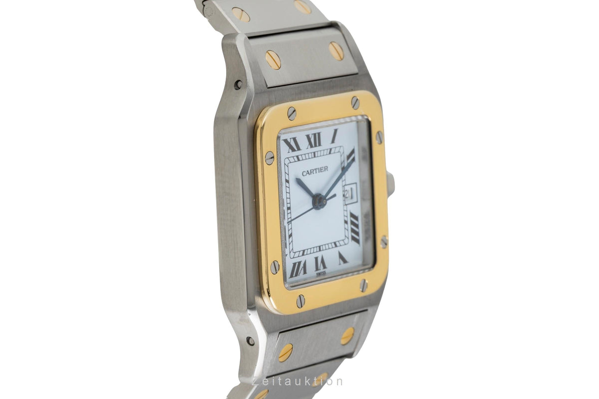 Cartier Santos steel / gold automatic men's watch 2961  [2605598]
