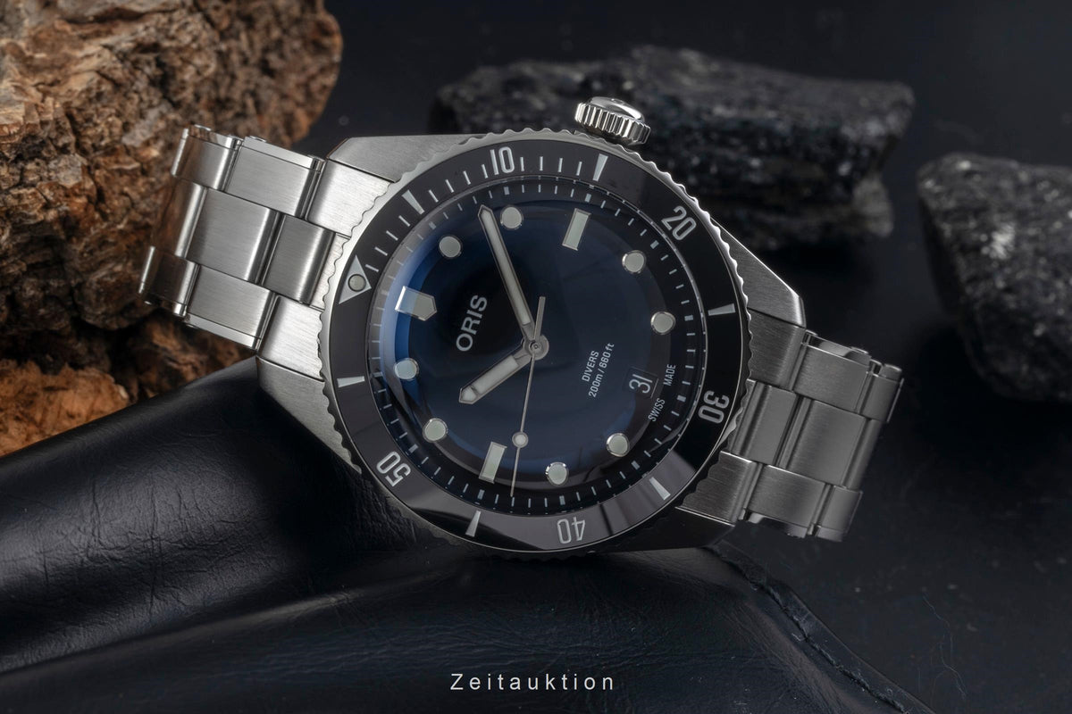 Oris Divers acier automatique montre pour hommes 01 733 7795 4054-Set LP: 2450EUR  [2605600]