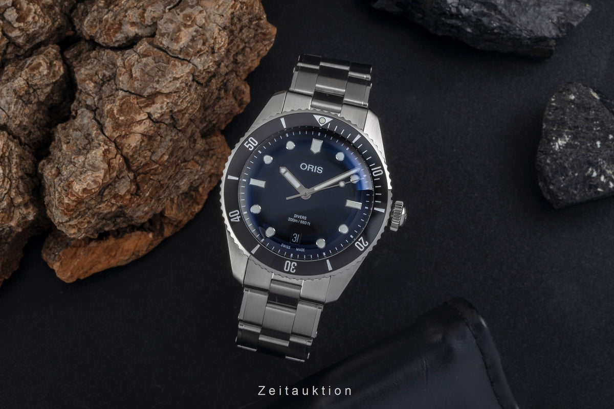 Oris Divers acier automatique montre pour hommes 01 733 7795 4054-Set LP: 2450EUR  [2605600]