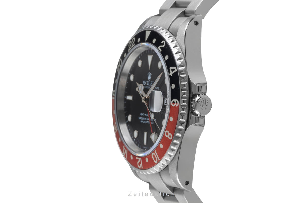 Rolex GMT-Master II Coke Edelstahl Automatik Herrenuhr Ref. 16710 U-Serie [2605604]