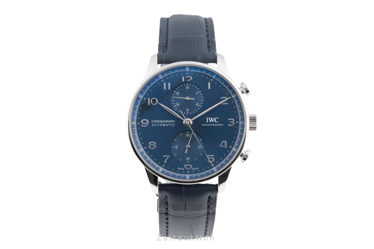 IWC Portugieser cronografo acciaio automatismo orologio da uomo IW371606 LP: 9100EUR  [2605606]
