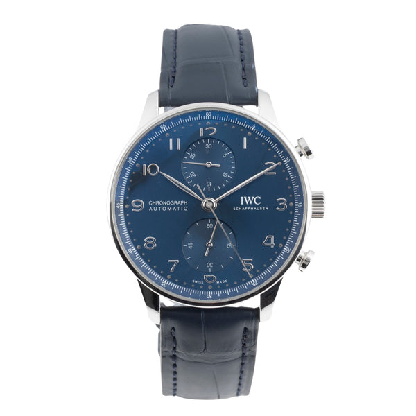 IWC Portugieser cronografo acciaio automatismo orologio da uomo IW371606 LP: 9100EUR  [2605606]