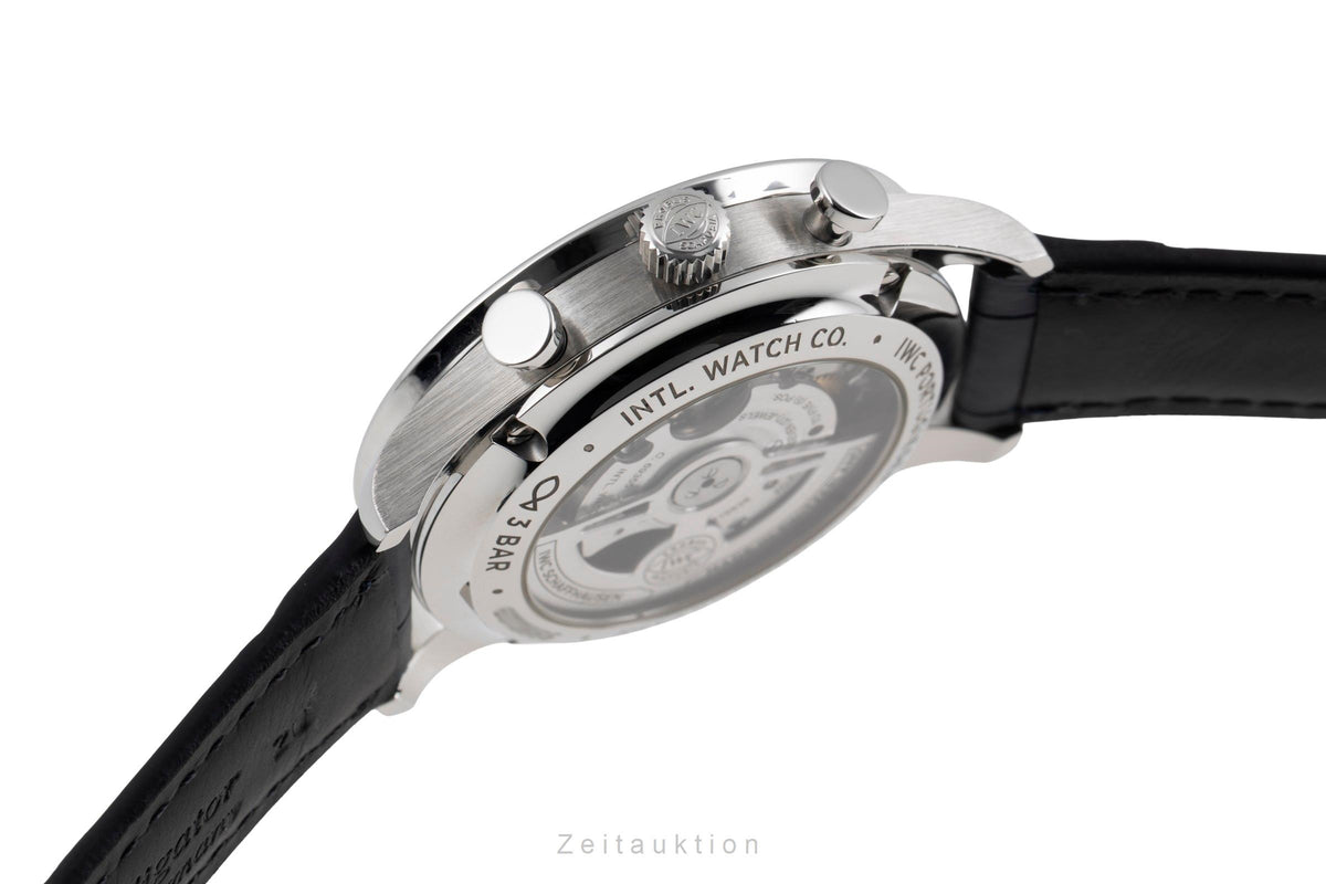 IWC Portugieser cronografo acciaio automatismo orologio da uomo IW371606 LP: 9100EUR  [2605606]