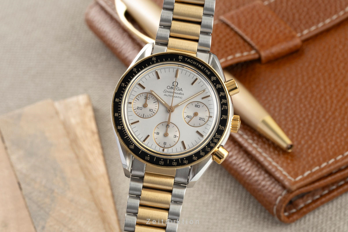 Omega Speedmaster chronographe acier / or  automatique montre pour hommes 175.0032  [2605610]
