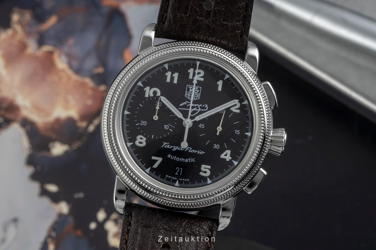 Tag Heuer Targa Florio chronograph steel automatic men's watch CX2113.FC6177 Limited  [2605614]