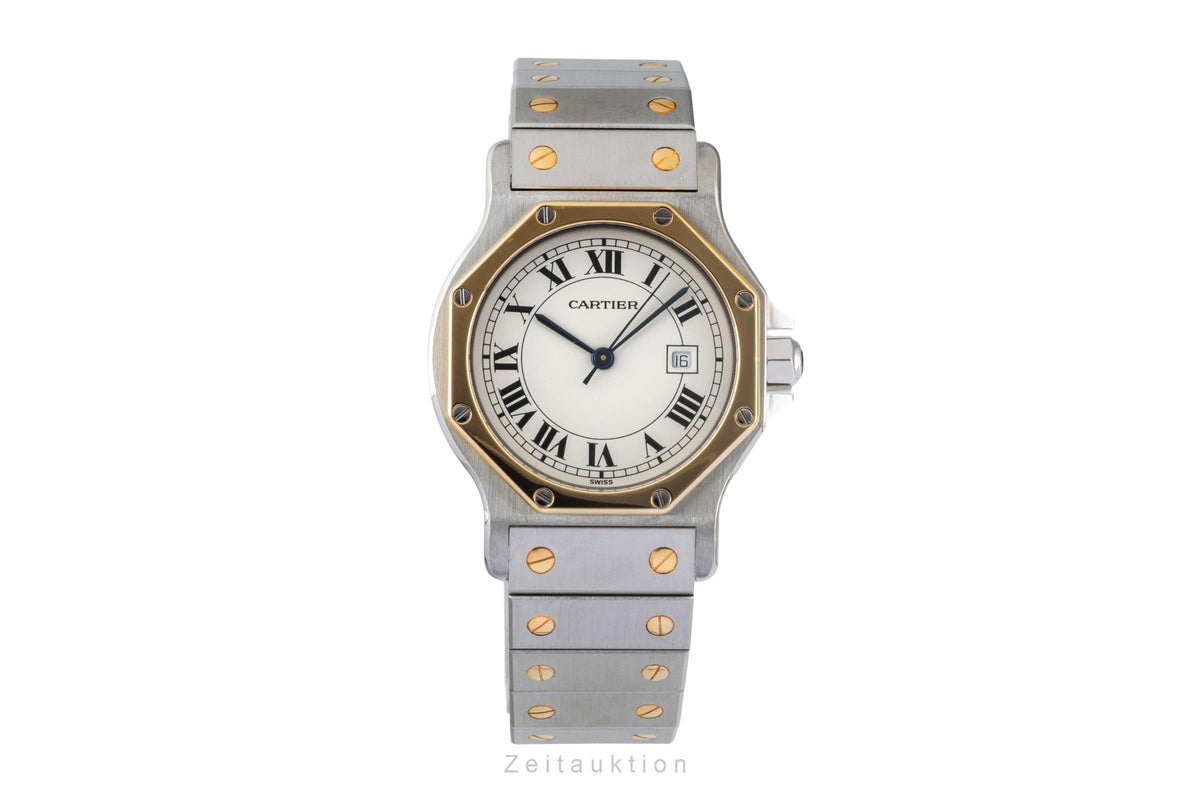 Cartier Santos acier / or  automatique unisexe 2966  [2605620]