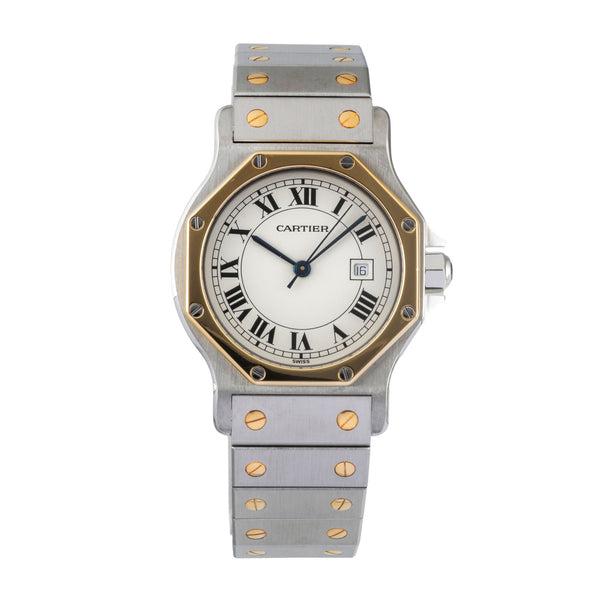 Cartier Santos acier / or  automatique unisexe 2966  [2605620]