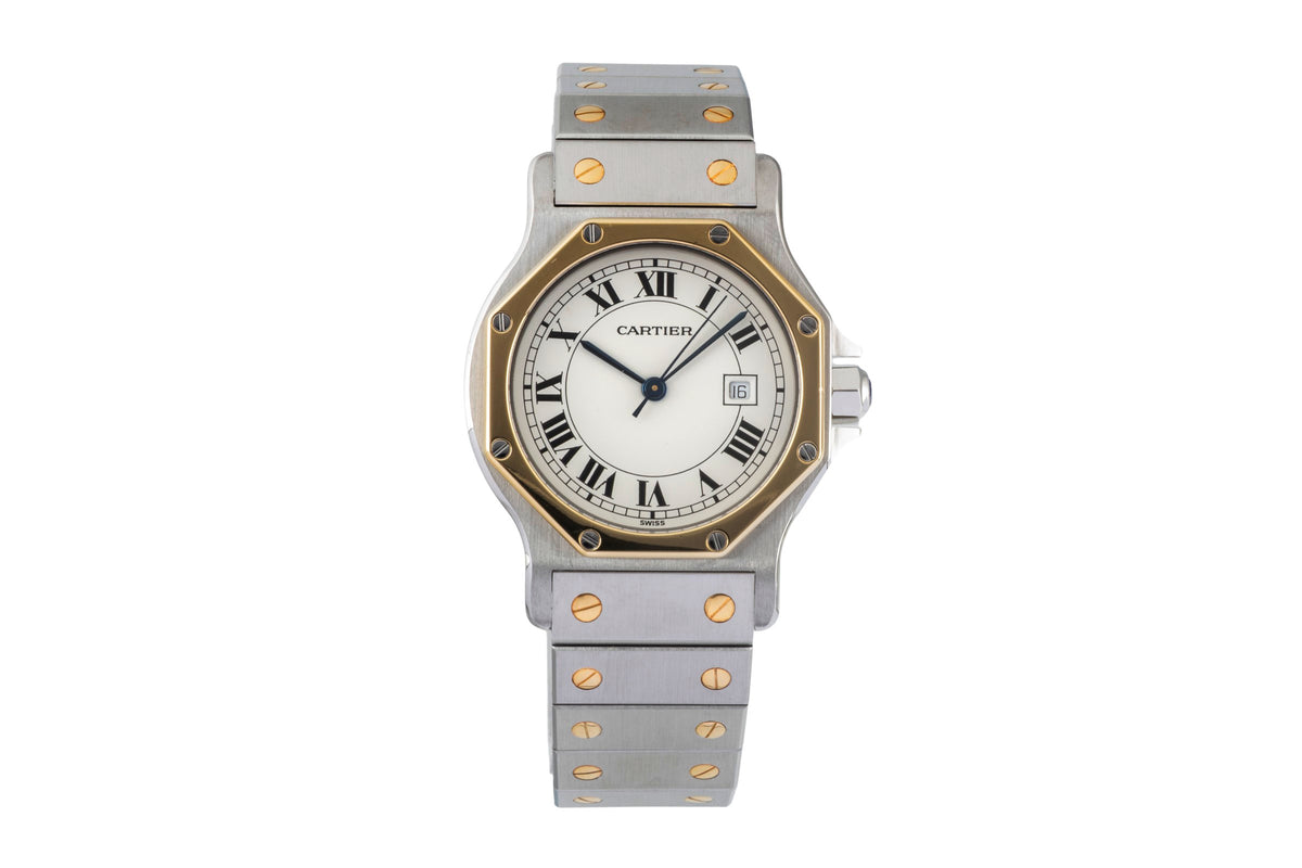 Cartier Santos acier / or  automatique unisexe 2966  [2605620]