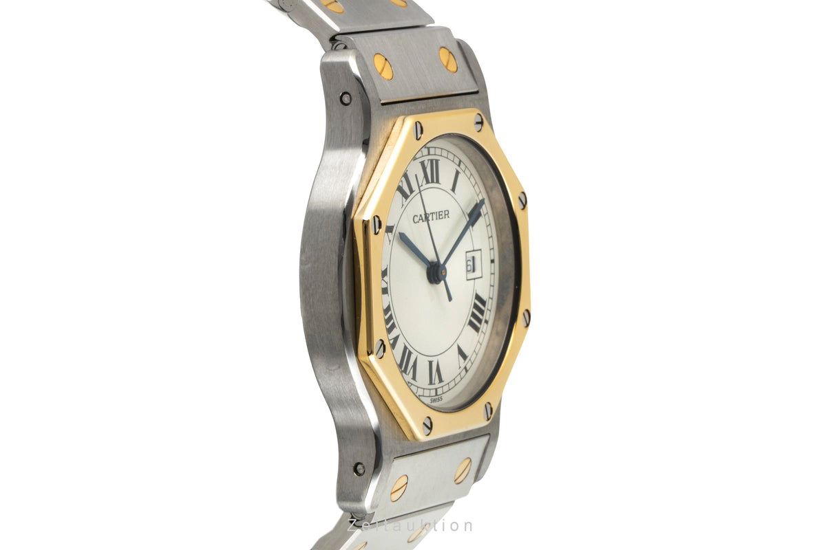 Cartier Santos acier / or  automatique unisexe 2966  [2605620]