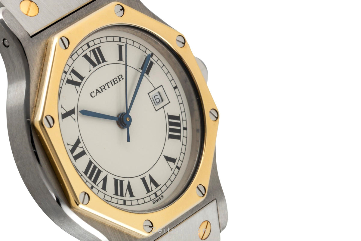 Cartier Santos acier / or  automatique unisexe 2966  [2605620]