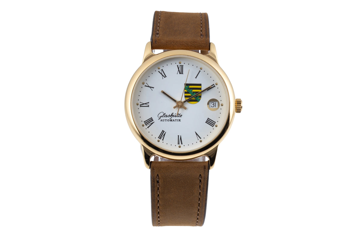 Glashütte gilt-brass automatic men's watch 0726-12-13-54  [2605622]