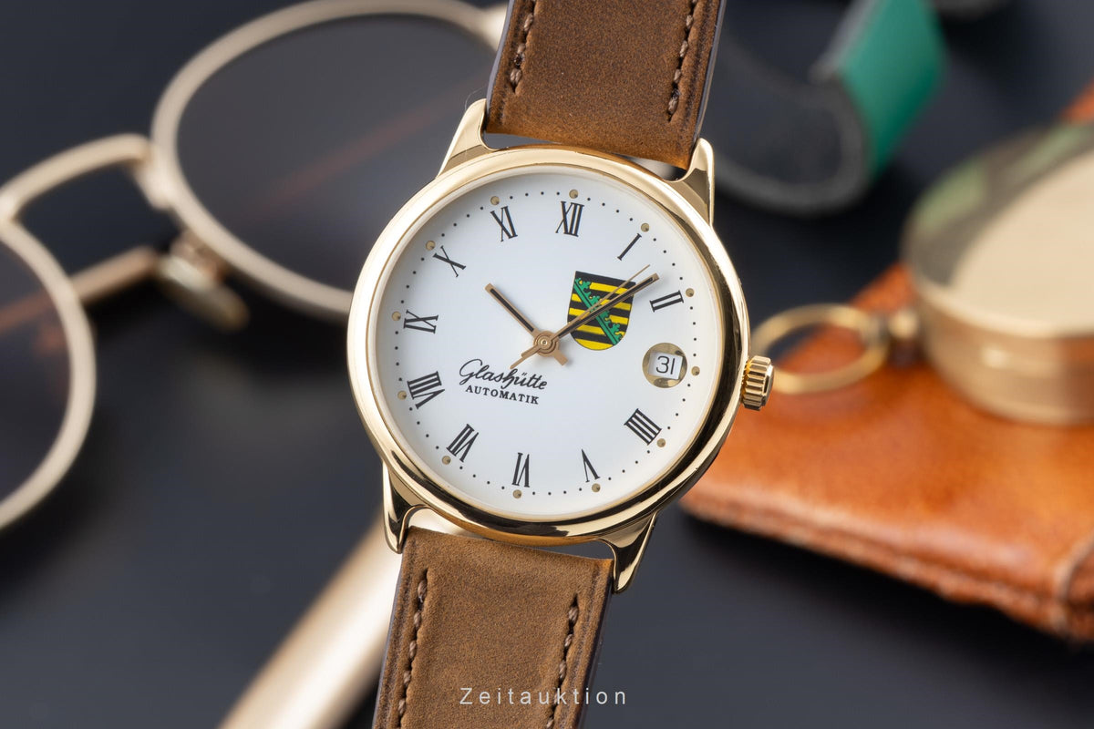Glashütte gilt-brass automatic men's watch 0726-12-13-54  [2605622]