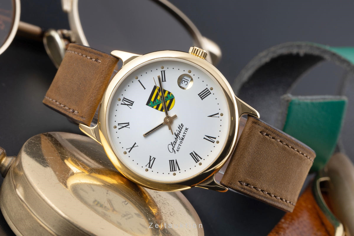 Glashütte gilt-brass automatic men's watch 0726-12-13-54  [2605622]