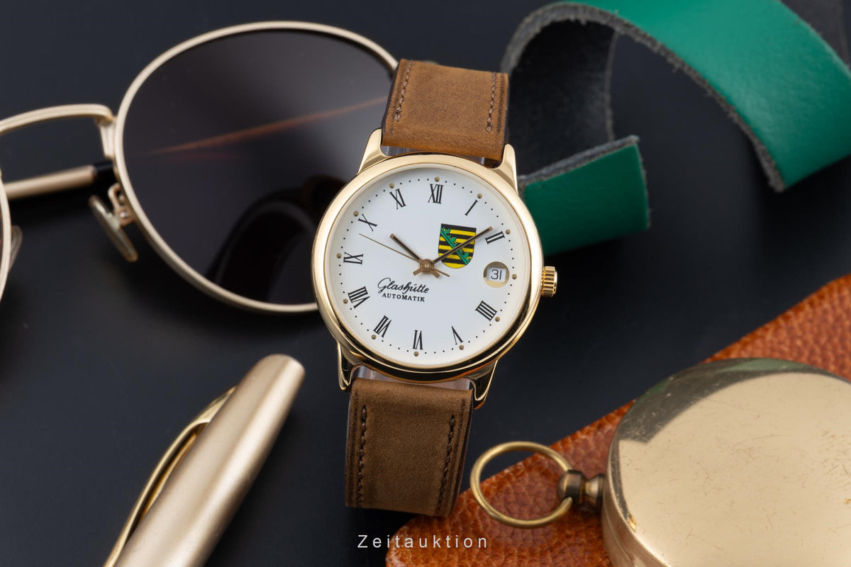 Glashütte gilt-brass automatic men's watch 0726-12-13-54  [2605622]
