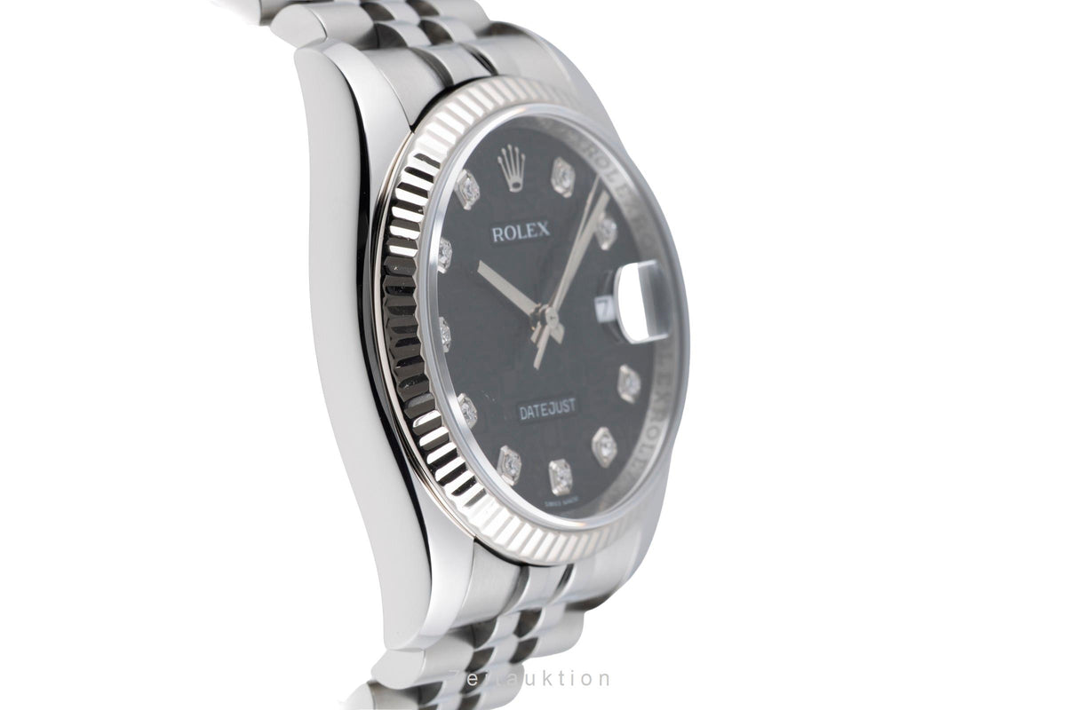 Rolex Datejust acciaio / oro bianco automatismo orologio da uomo 116234  [2605629]