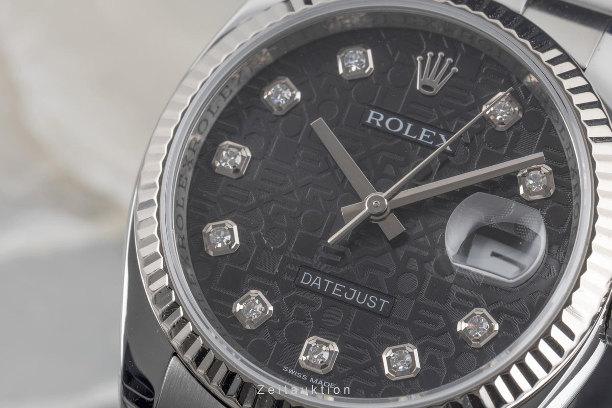 Rolex Datejust acciaio / oro bianco automatismo orologio da uomo 116234  [2605629]