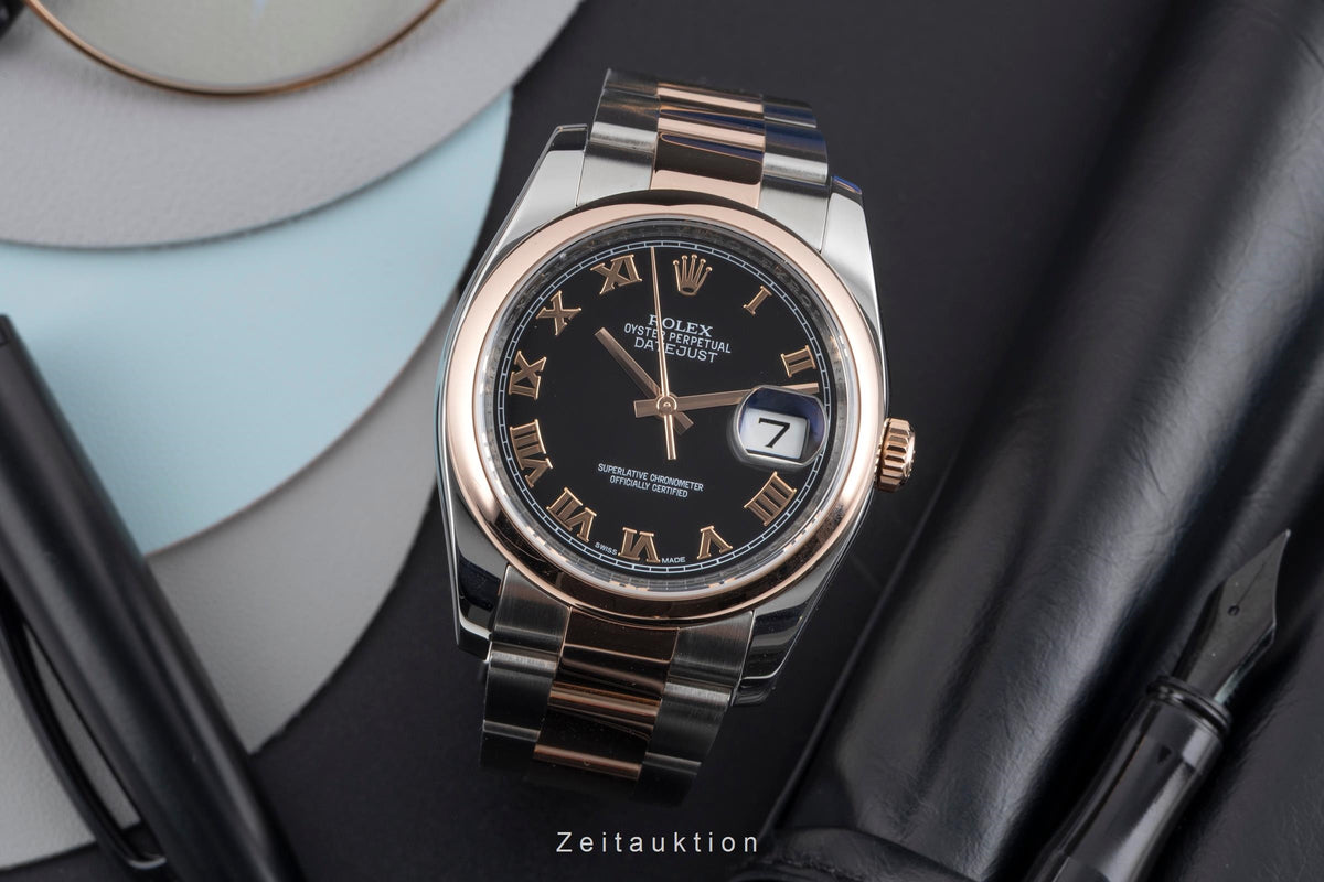 Rolex Datejust acciaio / oro automatismo orologio da uomo 116201  [2605630]