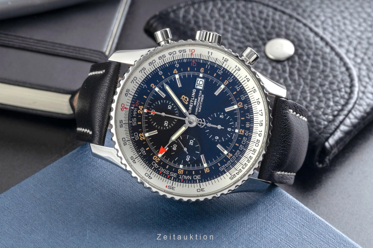 Breitling Navitimer GMT chronograph steel automatic men's watch A24322121B2X1  [2605631]