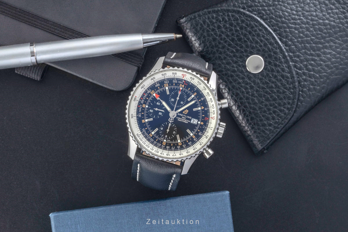 Breitling Navitimer GMT chronograph steel automatic men's watch A24322121B2X1  [2605631]