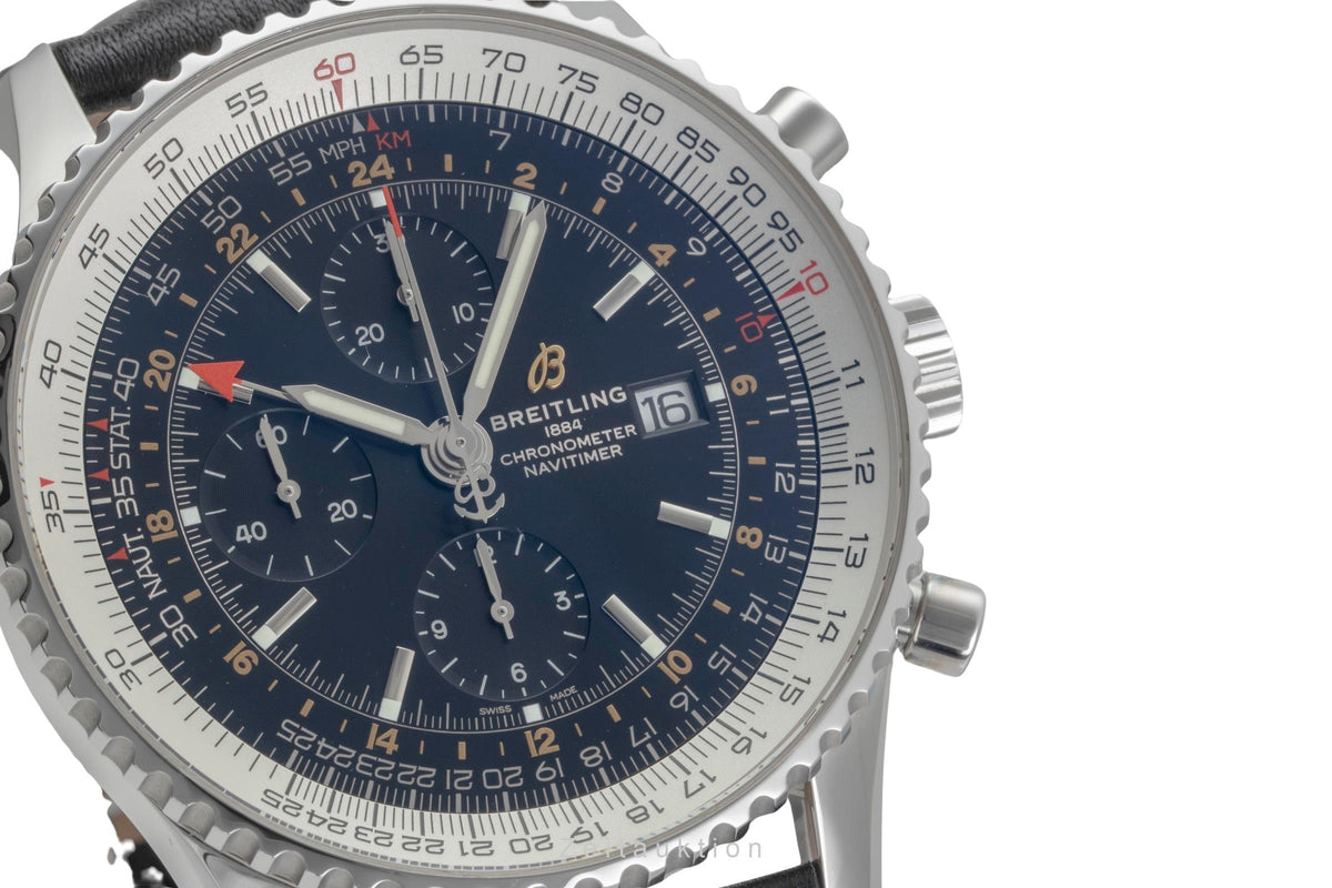 Breitling Navitimer GMT chronograph steel automatic men's watch A24322121B2X1  [2605631]