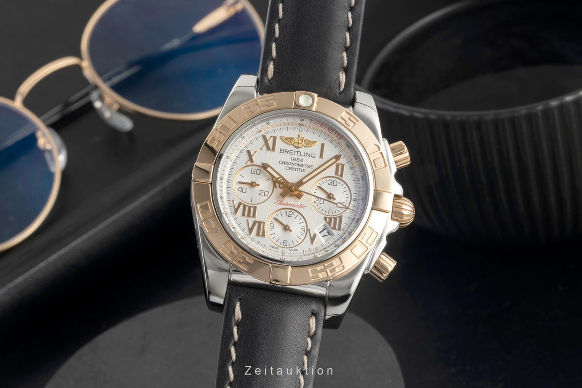 Breitling Chronomat 41 chronograph steel / gold automatic men's watch CB014012/G759  [2605637]