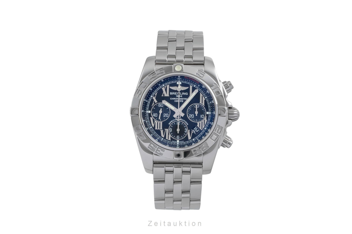 Breitling Chronomat 44 Chronograph Stahl Automatik Ref. AB011012/BD89 B&P 2015 [2605641]