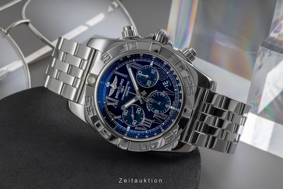 Breitling Chronomat 44 Chronograph Stahl Automatik Ref. AB011012/BD89 B&P 2015 [2605641]
