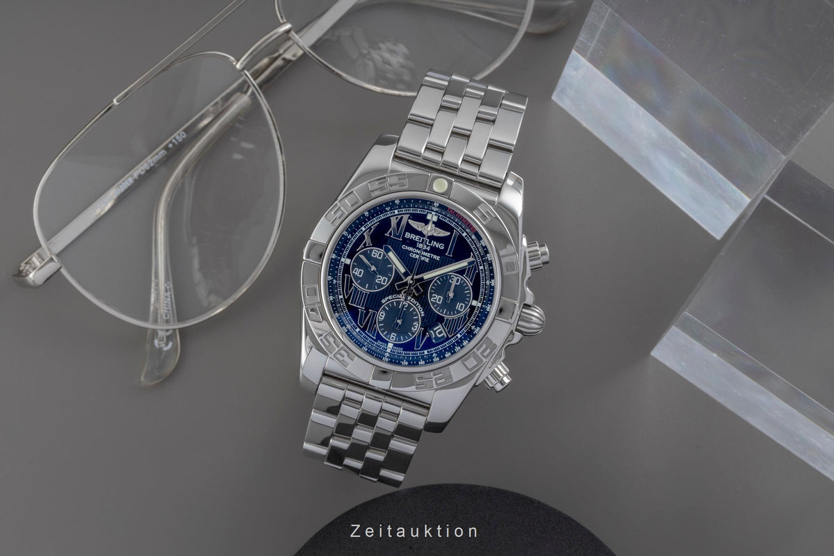 Breitling Chronomat 44 Chronograph Stahl Automatik Ref. AB011012/BD89 B&P 2015 [2605641]