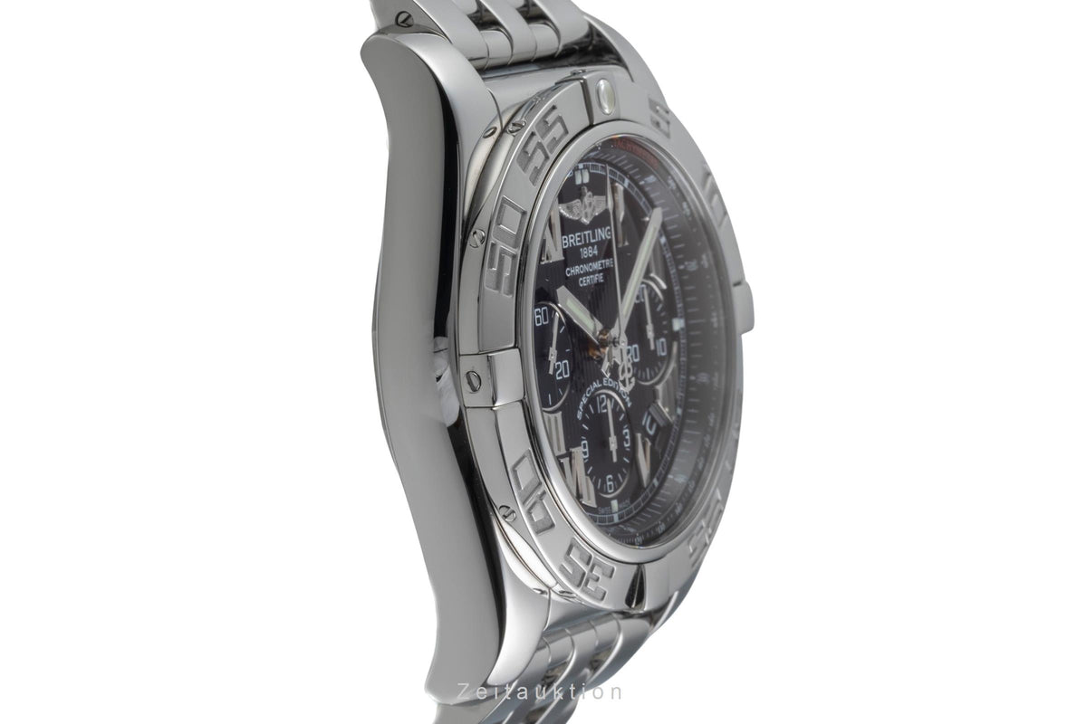 Breitling Chronomat 44 Chronograph Stahl Automatik Ref. AB011012/BD89 B&P 2015 [2605641]