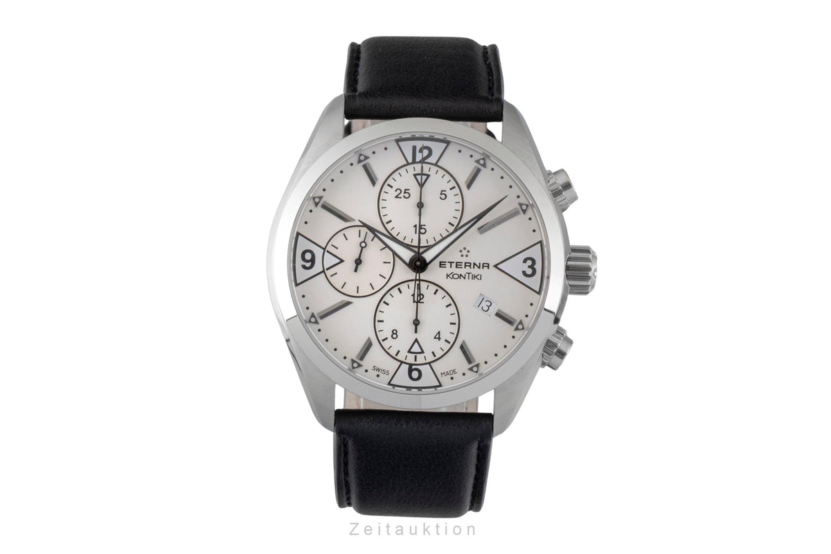 Eterna Kontiki cronógrafo acero automático reloj para caballeros 1240.41  [2605644]